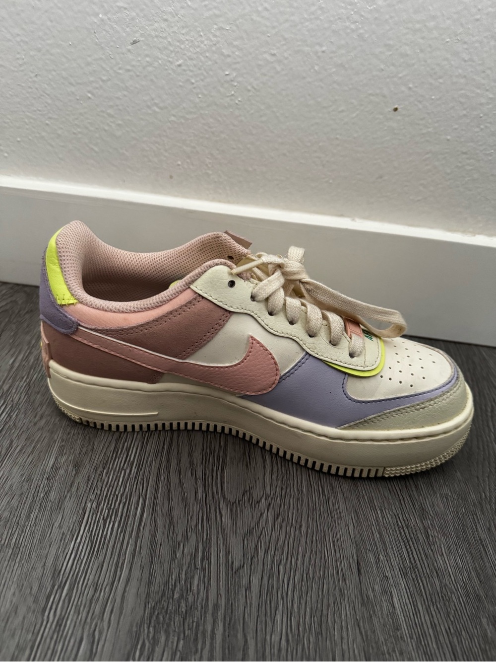 Nike Air Force 1 Shadow Sneaker in Cashmere Size 7 - Picture 8 of 12